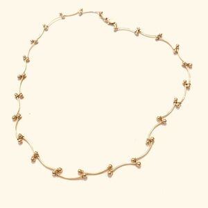 DAINTY Gold Plated 16 inch Chain Necklace